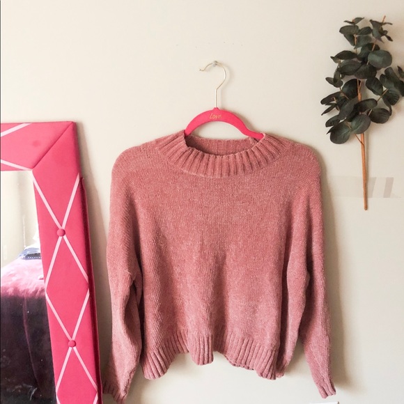 BP Sweaters - BP Light Pink Fuzzy Sweater Size XS